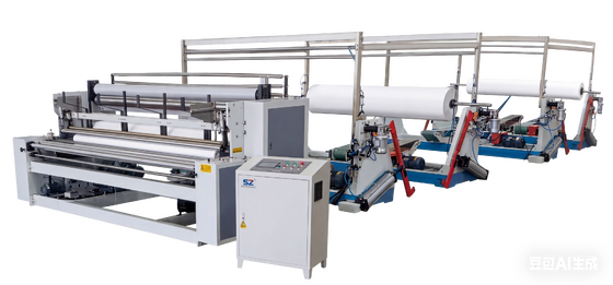 Good price Fully Automatic Toilet Paper Rewinding Machine PLC Control Tissue Paper Rewinder online