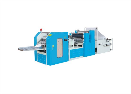 Buon prezzo 800 pezzi/min Macchina per piegare tovaglioli di carta 1,5 kW Macchina per piegare tessuti 1/8 piegate in linea