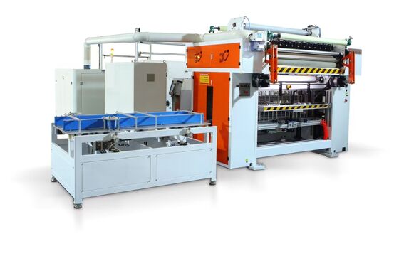 Good price Bottom Pull Facial Tissue Folding Machine V Fold Tissue Paper Production Line 110m/min online
